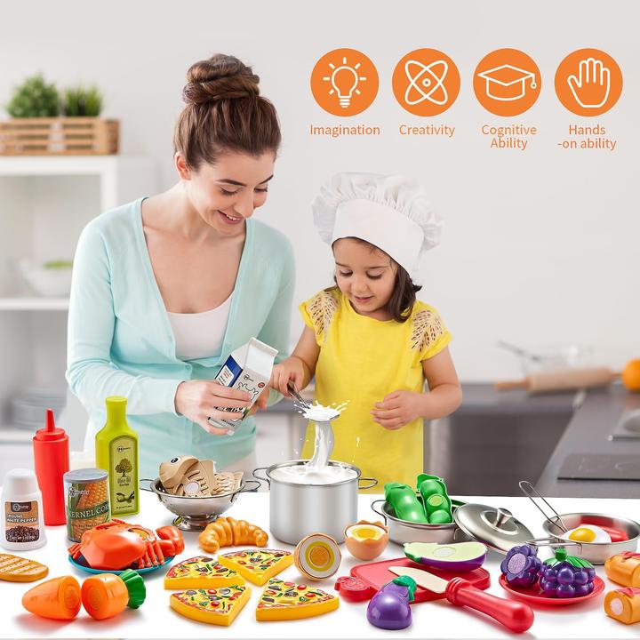 Image du produit Activity Board 52-teiliges Kinderküchenspielset mit Spielfutter