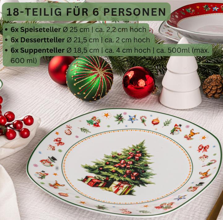 Image du produit Sänger Geschirr Tafelservice Bilgola Christmas Design (18 pièce(s))