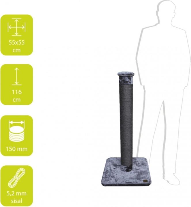 Image du produit EBI Renard géant (115 cm, Gris foncé)