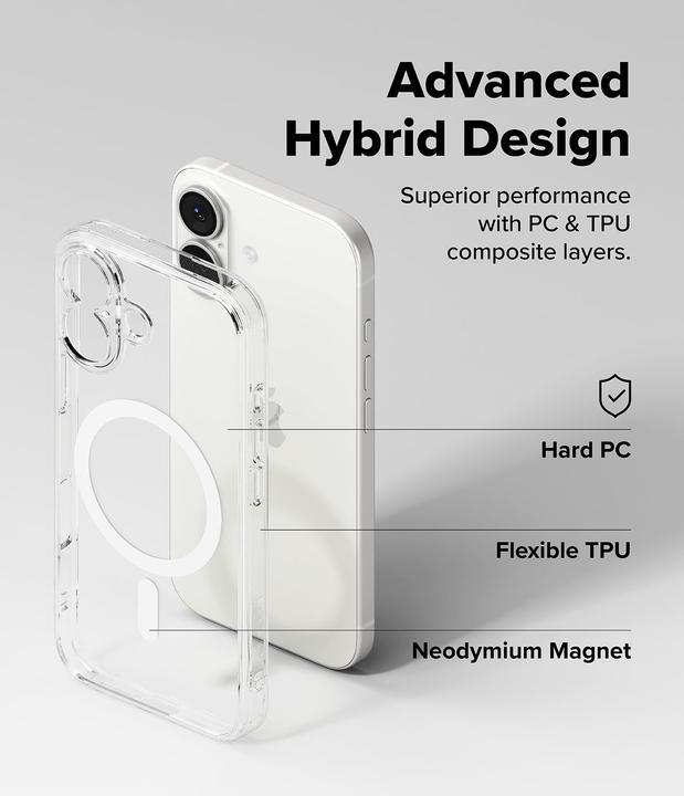 Produktbild Ringke Fusion Magnetic MagSafe Case für iPhone 17 - Transparent (Apple iPhone 17)