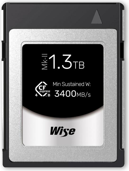 Productafbeelding Wise CFexpress 4.0 Type B PRO 1.3TB MK-II WI-CFX4-B1300PM2 (1300 GB, CFexpress type B)