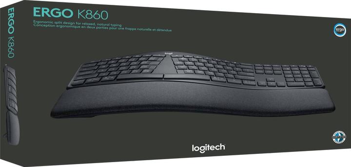 Actual product image Logitech Ergo K860 (Eng. Int., Wireless)