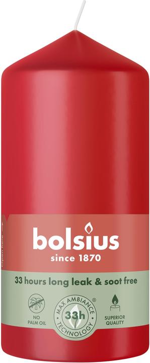 Bolsius Stumpenkerze 120/58mm zartrot (1 pcs.)