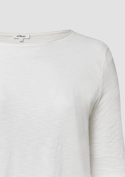 Produktbild S.Oliver T-Shirt Shirt mit Flammgarnstruktur und 3/4-Ärmeln (54)