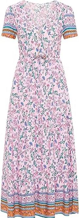 Toore Abito Maxi con Stampa Floreale (XXL)