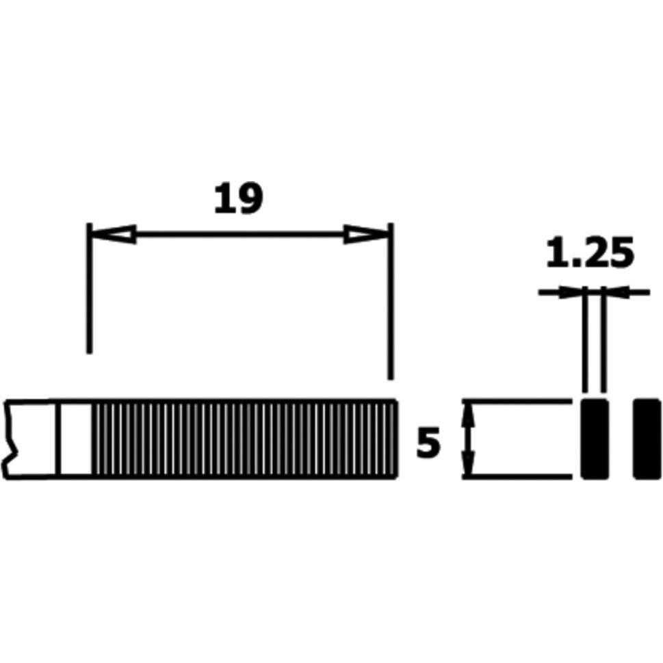 Wetec, Zange, Flachzange, kurz, Greifflächen geriffelt, 5.0 mm, ESD-Griffe (148 mm)