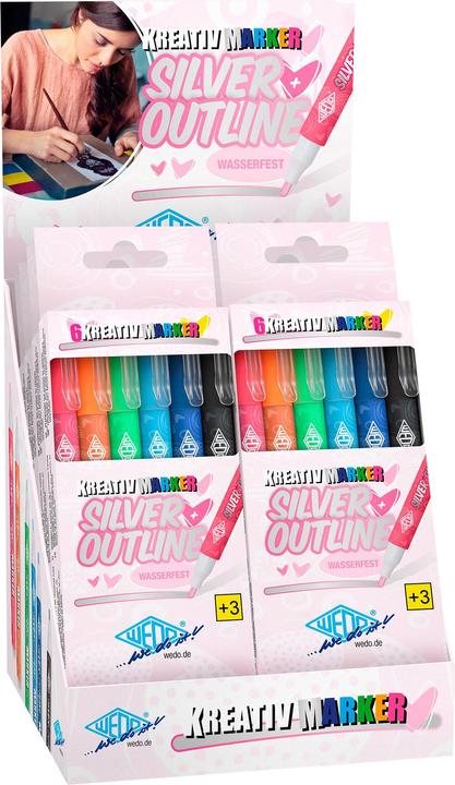 Produktbild Wedo Silver + Outline (6x)