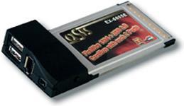 Exsys EX-6605E PC-Card Adapter, USB & Firewire
