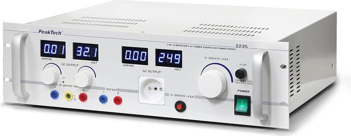 Produktbild Peaktech AC-Netzteil und DC-Stromversorgung 3 Kan....30 VDC 5 A...250 VAC 4 - 1.000 W - 1