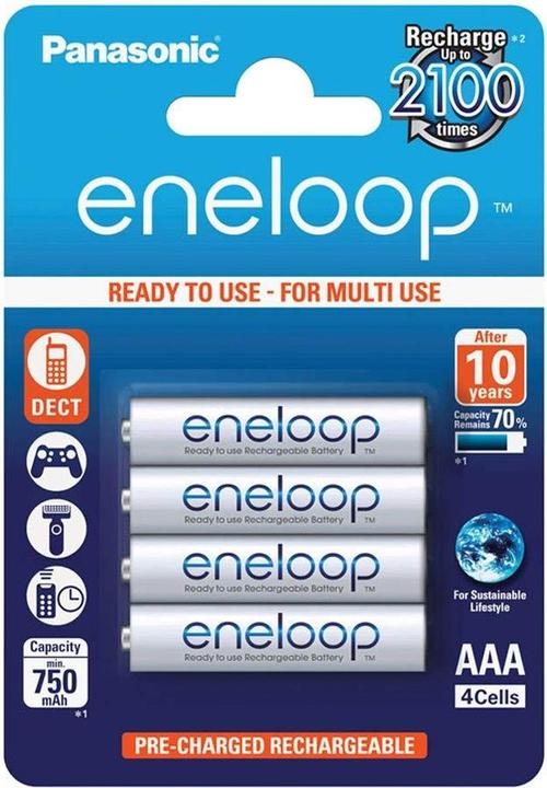 Image du produit Panasonic piles rechargeables ENELOOP BK-4MCDE (4 pcs, AAA, 800 mAh)