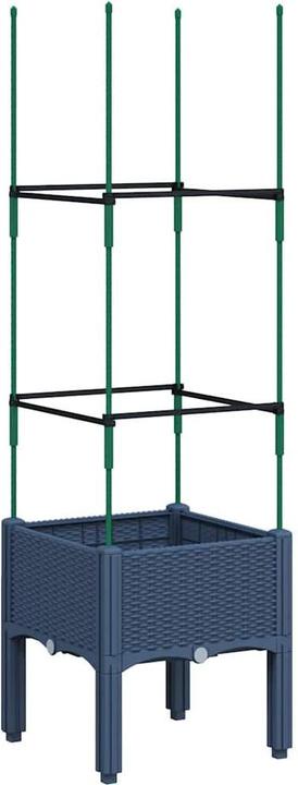 Image du produit vidaXL Bac à plantes avec treillis PP