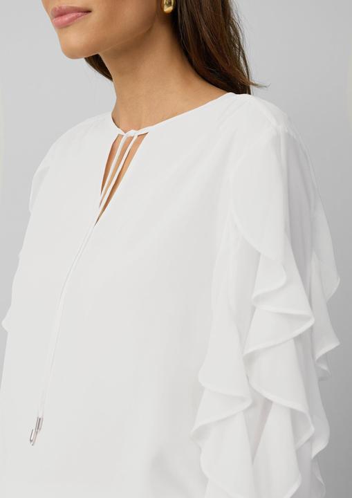 Actual product image S.Oliver Bluse Leichte Chiffonbluse mit Rüschenärmeln (46)