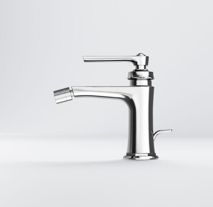 Image du produit Steinberg Série 350 robinetterie de bidet, avec garniture découlement, saillie 130mm, 0