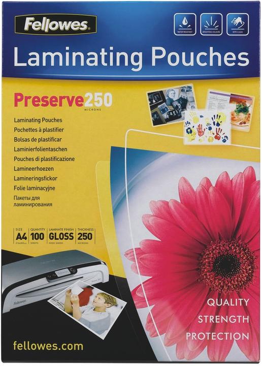 Produktbild Fellowes Preserve 250 (A4, 100 Stück, 250 µm)