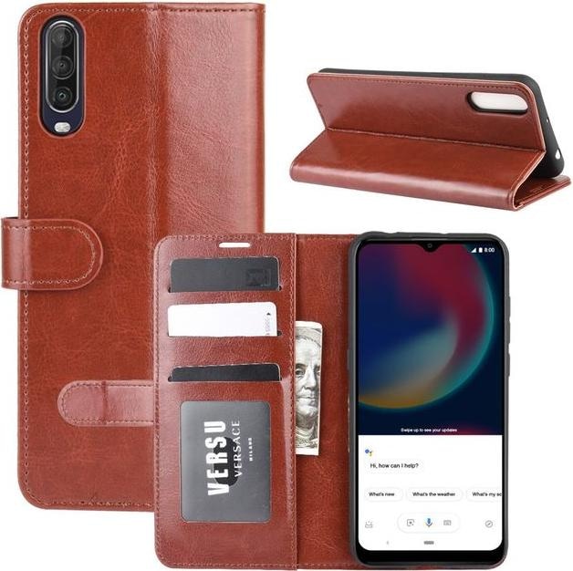 Actual product image MU Classic Crazy Horse Leather Bookcover Series (Wiko View 4 Lite, Wiko View 4)
