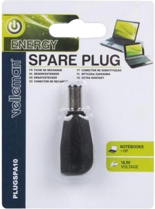 Actual product image Auction SPARE PLUG FOR PSSE23/24/27/40/41 for HP 18.5V 3.5A/4.74A,HP/COMPAQ 18.5V 3.5A/4.9A