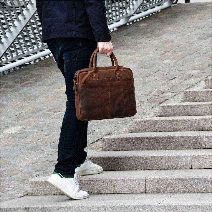 Image du produit DSTRCT Wall Street Leder -Laptop -Tasche - 15,4 Zoll - Cognac (15.40")