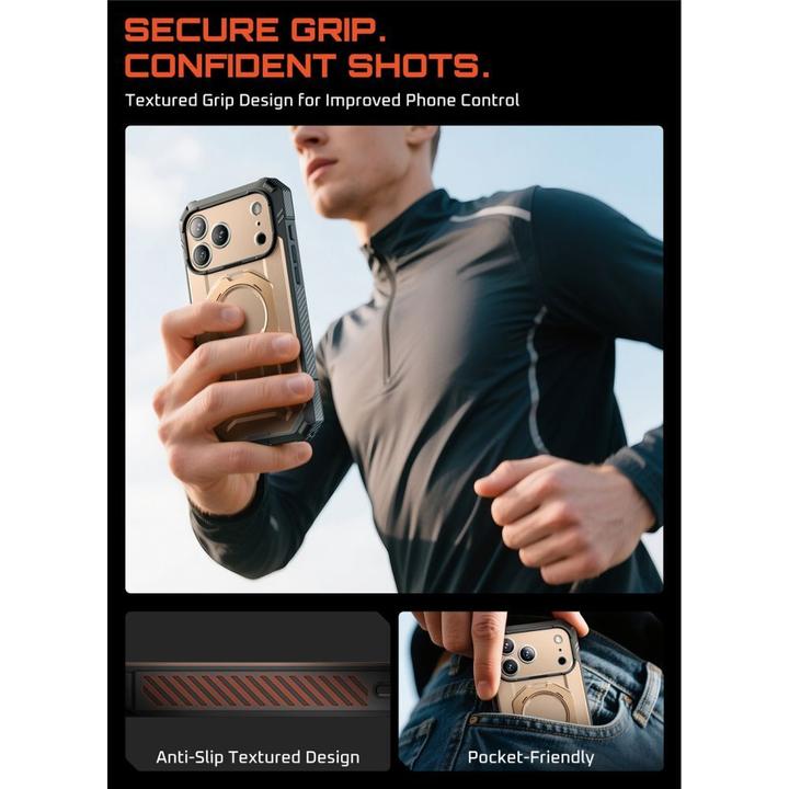 Produktbild Supcase UB Grip Pro Mag MagSafe Case für iPhone 17 Pro - Gold (Apple iPhone 17 Pro)