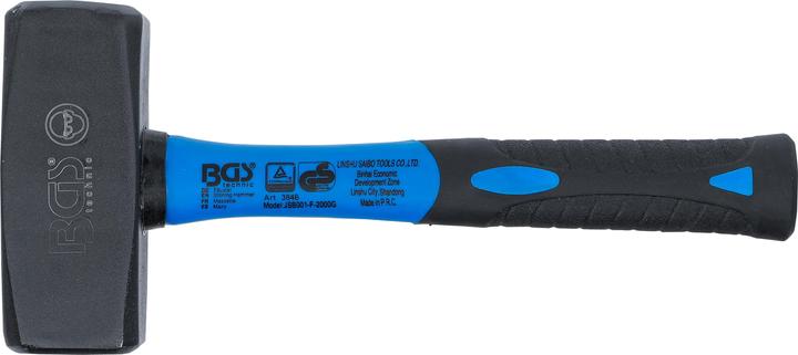 Actual product image BGS Stoning Hammer | Fibreglas Shaft | DIN 6475 | 2000 g (2186 g)