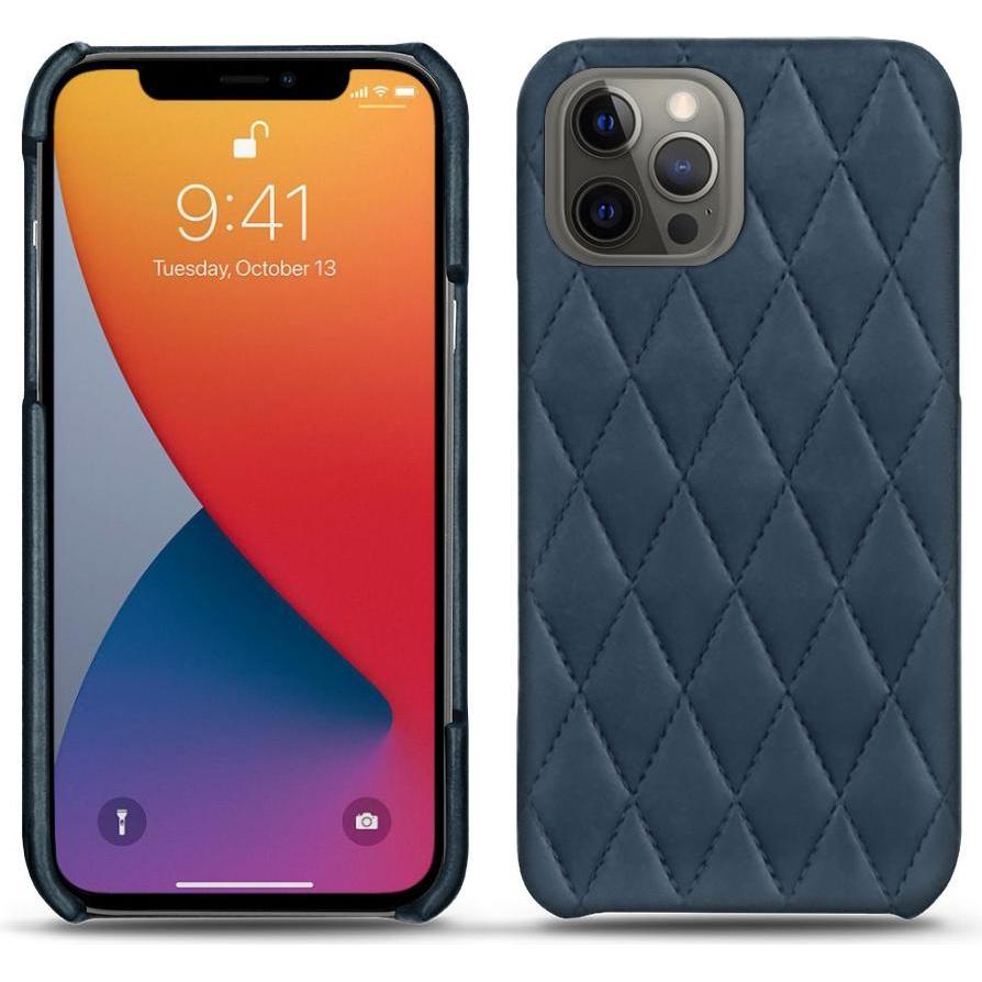 Noreve Lederschutzhülle (Apple iPhone 13 Pro), Smartphone Hülle, Blau