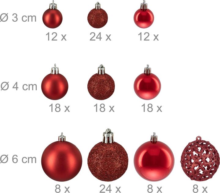 Productafbeelding Relaxdays 150x boules-de-Noël (150 -Part)