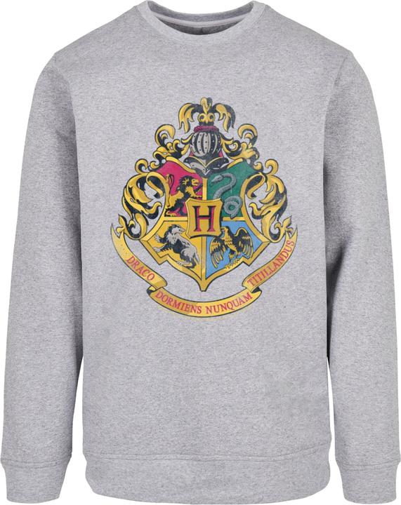 Actual product image Absolute Cult Harry Potter Distressed Hogwarts Crest Crewneck - 117529 (S)