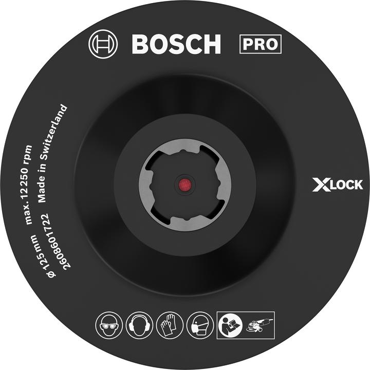 Actual product image Bosch Professional Zubehör PRO Backing Pad X-Lock, 125 mm, Velcro fastener