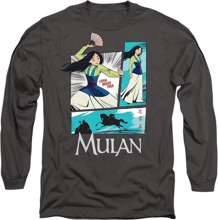 Actual product image Mulan Unisex Adult Action Panels T-Shirt (S)