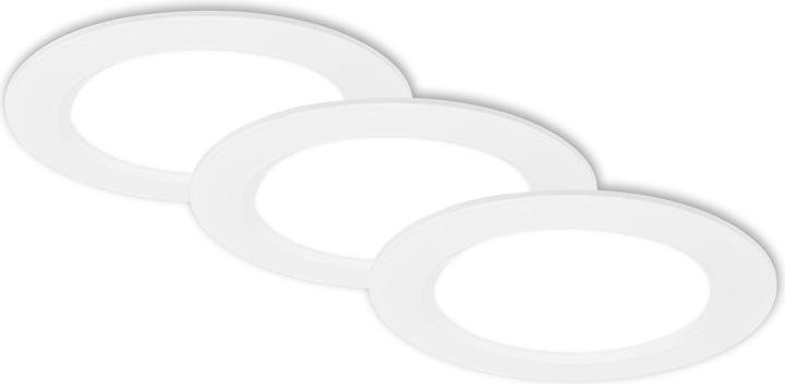 Image du produit Briloner Jeu de 3 lampes LED encastrées ultraplates - Flat star (660 lm)