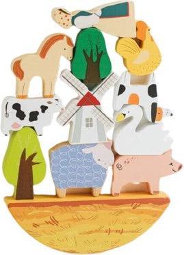 Immagine prodotto Activity Board Fattoria in legno per bambini, giocattolo per l'equilibrio degli animali, animali in legno fatti a