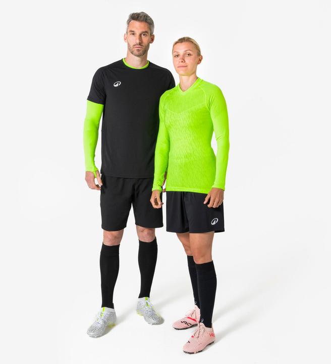 Actual product image Kipsta Damen/Herren Funktionsshirt langarm wärmend - Keepdry neongrün (XXL)