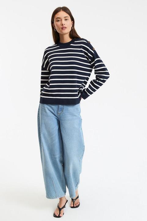 Produktbild La Redoute Collections Matrosenpullover aus reiner Baumwolle (M)