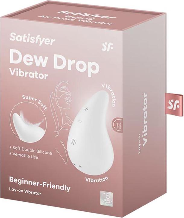 Image du produit Satisfyer Dew Drop Vibromasseur Pose Blanc