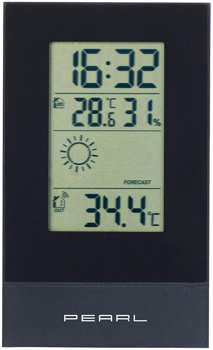 Actual product image Pearl Digital weather station with time, alarm clock and weather forecast