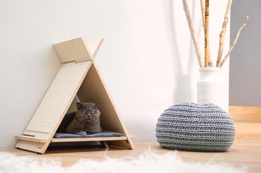 Immagine prodotto Beeztees Legno Rinty (60 cm, Grigio, Beige)