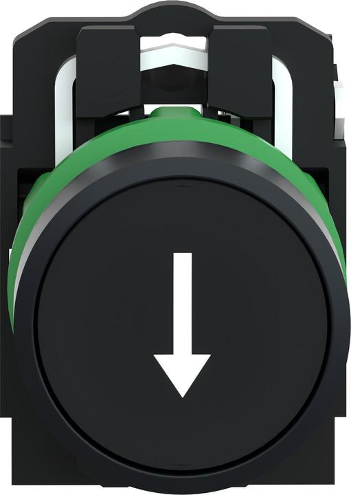 Produktbild Schneider Electric Pushbutton 22mm Black 1NO Dwn Arrow