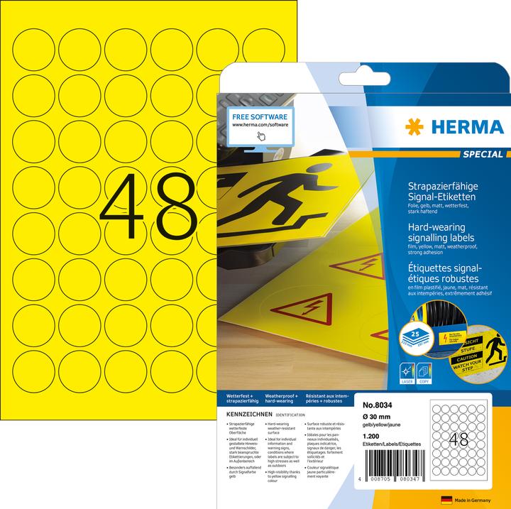 Produktbild HERMA Wetterfeste Etiketten A4