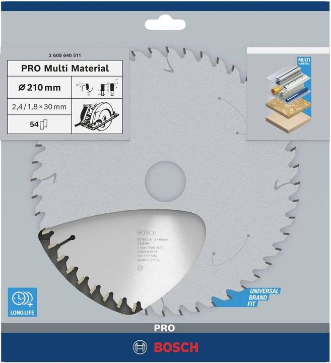 Productafbeelding Bosch Professional Zubehör Cirkelzaagblad Multi Materiaal