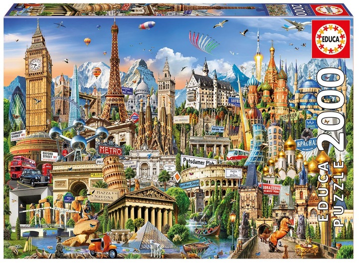 Produktbild Educa Europe Landmarks (2000 Teile)