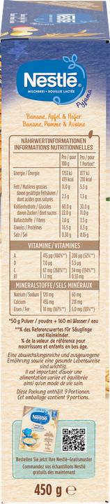 Nährwerte und Zutaten Nestlé Milchbrei (450 g)