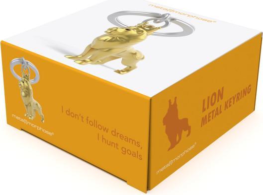 Actual product image Metalmorphose Lion keyring pendant