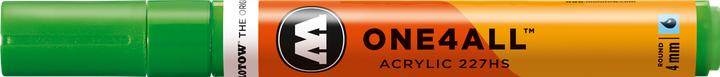 Actual product image Molotow Permanent marker One4All 227 HS refillable 4mm cocoa77 universes green (1x)