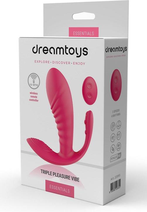 Produktbild Dreamtoys Dream Toys Essentials Triple Pleasure Vibe Pink Vibrator 11,8 cm