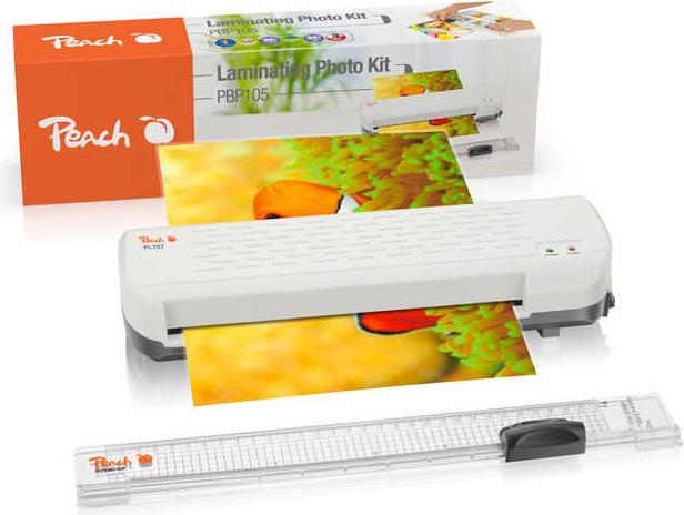 Actual product image Peach Set of 2: Laminating Photo Kit PBP105 (80 µm, A4)