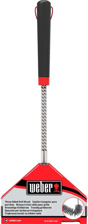 Image du produit Weber Brosse à gril à trois côtés (46 cm)