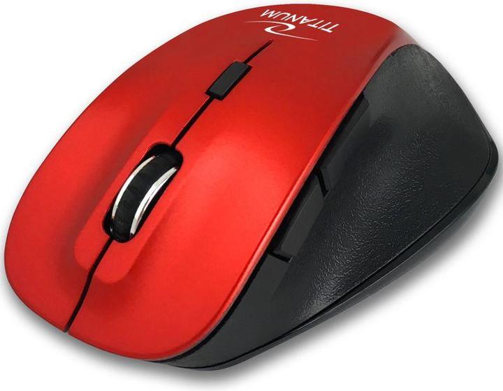 Titanum Wireless Bluetooth Optical Mouse 6d Fornax Red (Kabellos)