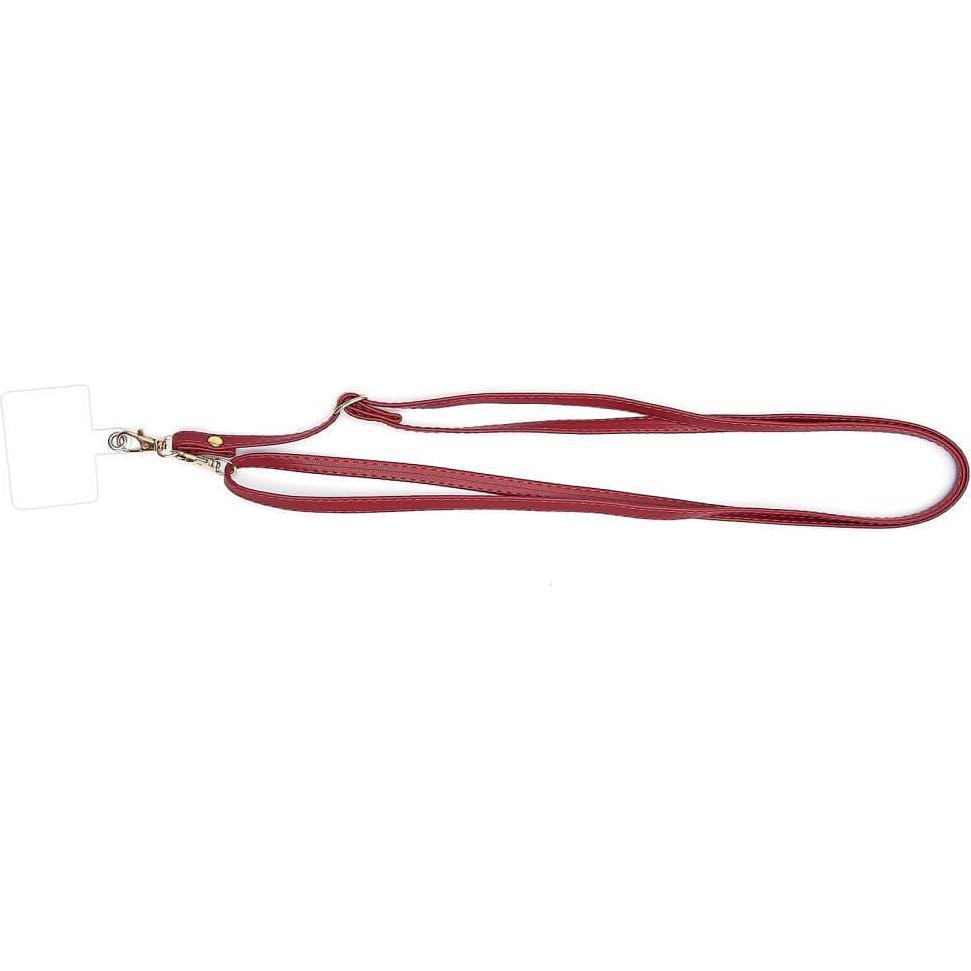 Cover-Discount Universal Kunstleder Umhängeband rot, Weiteres Smartphone Zubehör, Rot