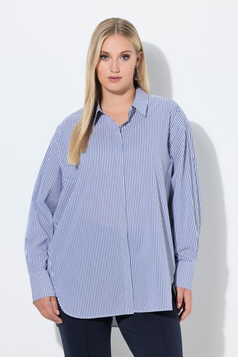 Actual product image Ulla Popken Pinstripe Tunic Blouse (50)