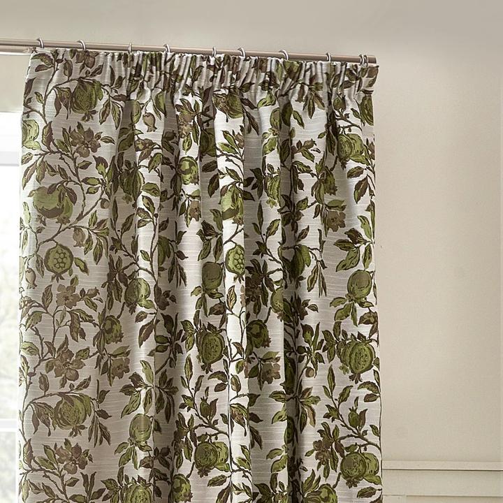 Produktbild Wylder FaltenVorhänge Jacquard Granatapfel Blumig (229 x 137 cm)