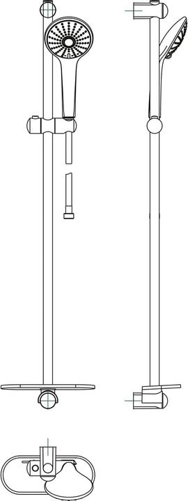 Produktbild Grohe Euphoria 110 Massage Brausestangenset (3 Strahlarten, 14 l/min)